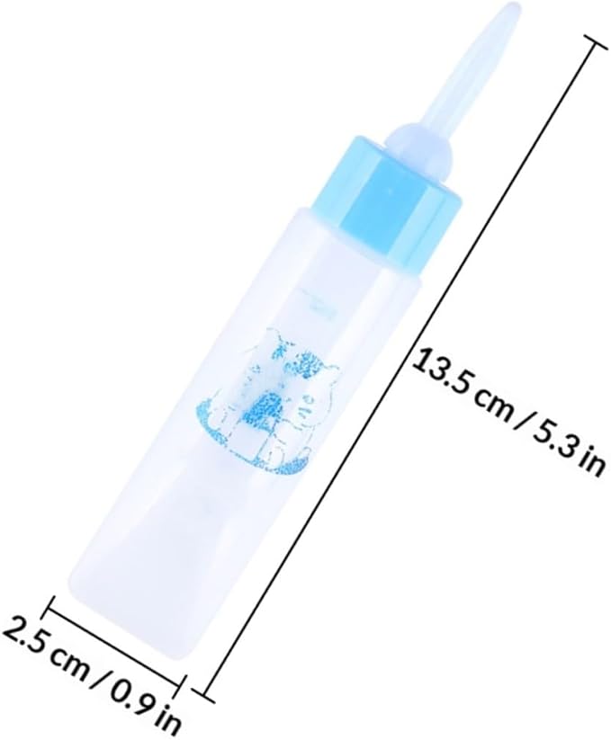 Toddmomy 2pcs Pet Nursing Bottles for Animals Food-Grade Hamster Feeders with Scale Design Portable Milk Feeders for Kittens Puppies and Pets