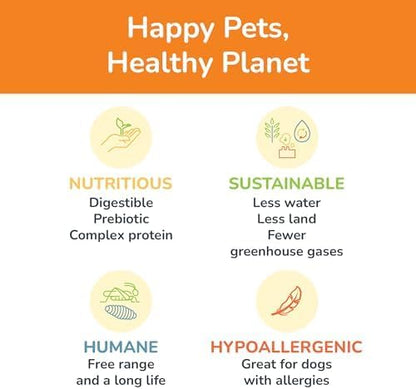 Jiminy's Chewy Cricket Training Treats for Dogs, Low Calorie, Hypoallergenic, Made in USA, 6oz, Pumpkin & Carrot (Pack of 3)