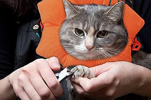 Adjustable Pet Cone Collar Soft for Cats and Dogs, Cute Recovery Pet E-Collar After Surgery, Wound Healing Protective Cone, Elizabethan Collars (Flower, L)