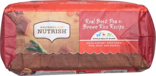 Rachael Ray Nutrish Dry Dog Food, Real Beef, 6 Pounds | Premium Natural | Added Vitamins & Minerals | Brown Rice Recipe | Pack of 2