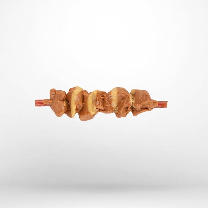 Dreambone Double Protein Chews Made with Real Chicken, Sirloin and Peanut Butter, 10 Count, Rawhide-Free Chews for Dogs, 9.80 Ounce (Pack of 1)