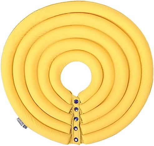 Dog Cone Collar, Inflatable Dog Neck Donut Collar Alternative After Surgery, Soft Protective Recovery Cone for Small Medium Large Dogs and Cats Puppies - Alternative Collar (Ginger,L)