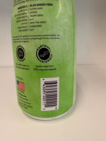 TropiClean Citrus Flea & Tick Shampoo for Dogs, Soothing Bite Relief, Fresh Citrus Scent, Made in the USA, 20oz.