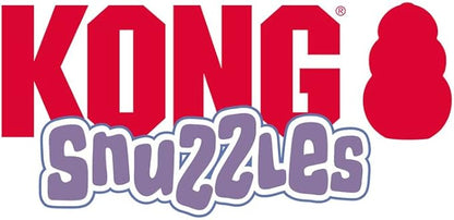 KONG Snuzzles Dog Toy, Plush Squeaker, Crinkle Sounds, Soft Durable Indoor Play (Bear, Medium)