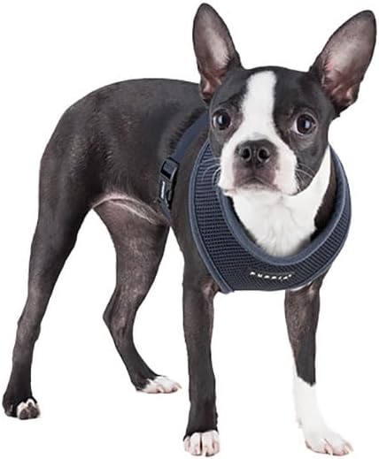Authentic Puppia Soft Harness, Grey, X-Small