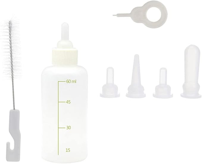 HEMOTON 1Set Small Pet Milk Bottle Reusable Nursing Bottles for Cats Kittens Puppies Small Animals Lightweight Durable Design for Easy Feeding at Home The Go