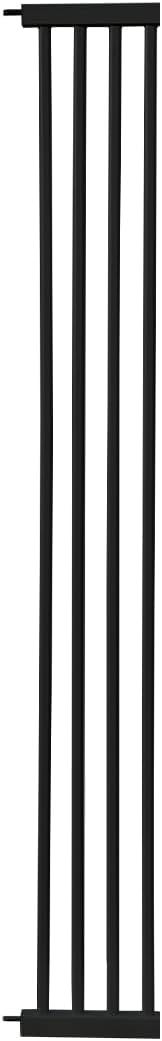 Lumizone Extra Tall Cat Gate Extension Kit 55.12" High Pressure Mounted 2025 New 8.27" Extra Wide 1.37" Gap No Drilling Tall Pet Gate for Dogs (Black, 55.12" H x 8.27" W, Extension)
