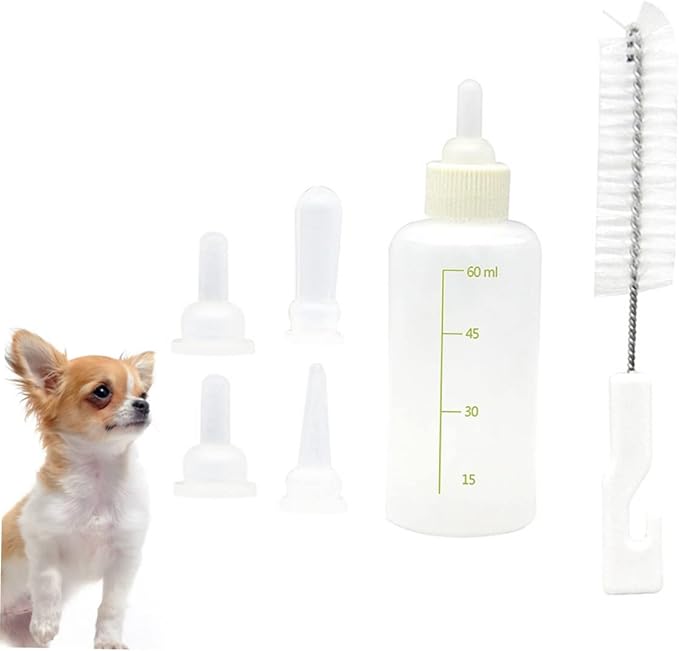 BESPORTBLE 6sets Pet Nursing Bottle Milk Feeding Bottles for Pets Safe Material Portable Design for Cats and Dogs Easy Scale for Precise Feeding