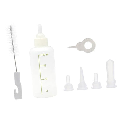 ORFOFE PET Nursing Bottle Set for Puppies and Kittens Silicone Milk Bottles for Small Animals Comfortable to Hold for Newborn Pets