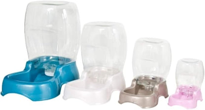 Petmate Pet Cafe Cat and Dog Water Dispenser - Water Bowl for Cats and Dogs, USA Made, 1.5 GAL, Pearl Ash Blue
