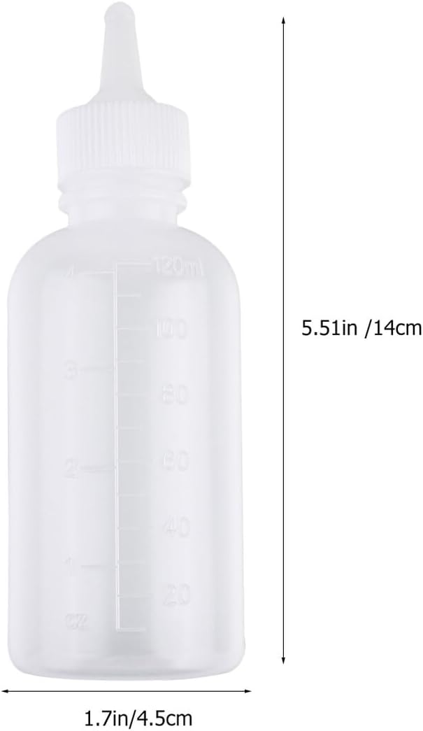 FAVOMOTO 6pcs Pet Nursing Bottles Silicone Milk Feeders with Cleaning Brush for Small Dogs Cats Puppies Kitten Newborns Portable Pet Feeding Supplies