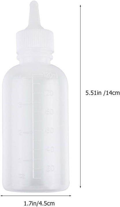FAVOMOTO 6pcs Pet Nursing Bottles Silicone Milk Feeders with Cleaning Brush for Small Dogs Cats Puppies Kitten Newborns Portable Pet Feeding Supplies