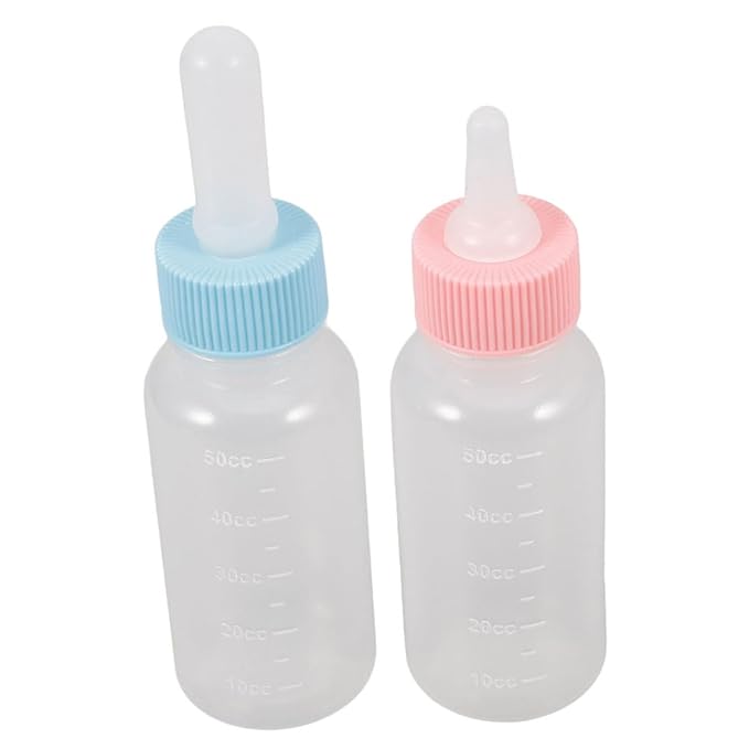 balacoo 2pcs Puppy Kitten Goat Feeder Bottle Nursing Bottle for Puppies Kitten Feeder Small Animal Milk Capacity