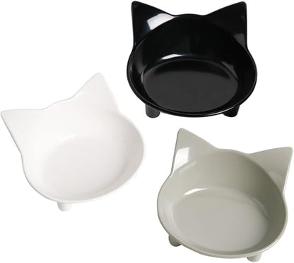 Skrtuan Dog Food Bowl & Cat Bowl – Non-Slip, Wide, Shallow Pet Dish for Whisker Fatigue Relief, Safe Food-Grade for Puppies & Rabbits