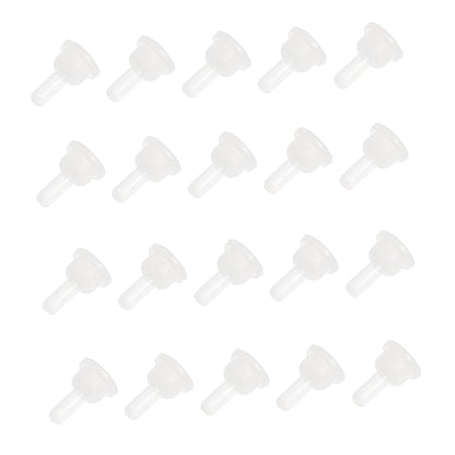 VICASKY 40pcs Pet Bottle Nipple Puppy Milk Feeder Pet Nursing Bottle Kitten Bottle Nipples Replacement Feeding Soother Small Animals Kitten Bottles Cat is Pacifier Nurser White
