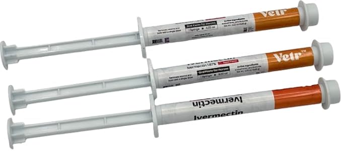 Ivermectin for Horses & Sheep 1.87% Concentration, 6cc, 3 Pack