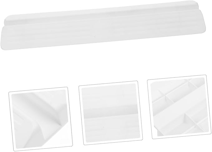 BESPORTBLE 2Pcs Gate Support Feet Slip Floor Transition Strip for Doorway Ramps Durable Guardrail Holder for Stairways Pet Fences Easy Installation White