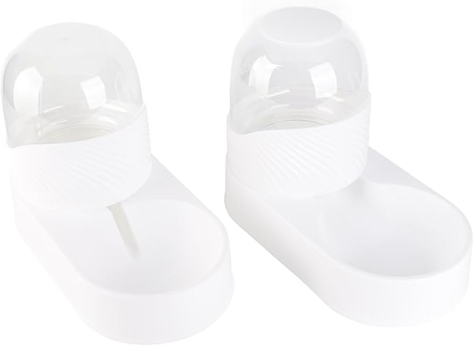 Dog Supplies, and Water Dispenser Set,Auto Food Feeder and Waterer Set Pet Food Dispenser Waterer for Small Medium Dog Puppy Kitten Automatic Dog Cat Feeder (White)