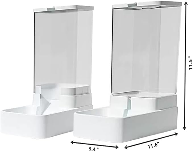 iGeekPet Care-NeverMissMeal Gravity Pet Feeder and Water Dispenser Set, Automatic Dog Feeder and Dog Water Dispenser for Dogs Cats Pets Animals Large Capacity(3.8L)