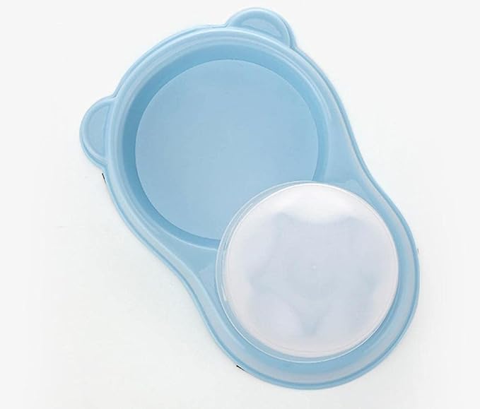 Cat Bowls and Dishes Pet Bowls Pets Automatic Drinking Water Feeder Plastic Pet Tableware Dog Bowl Cat Bowl Blue