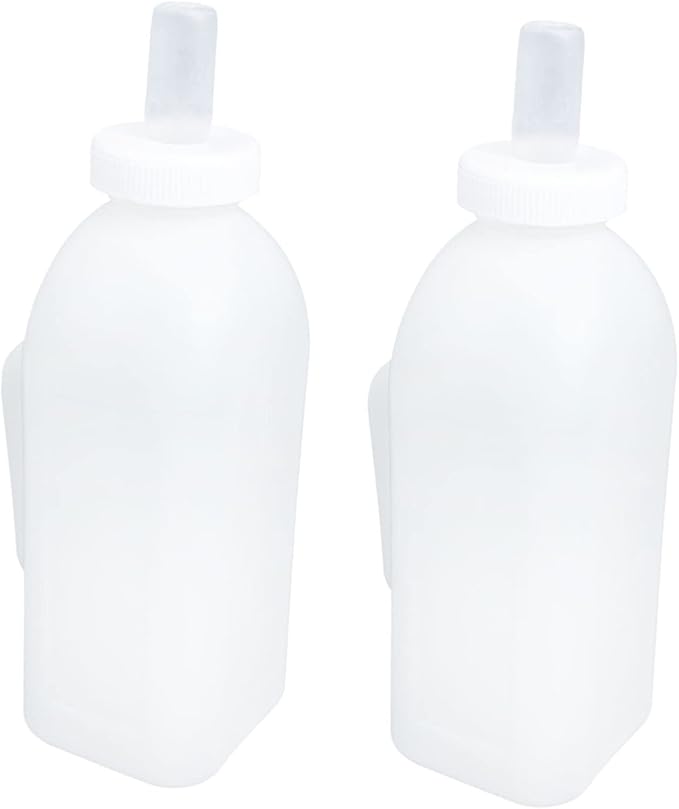 ORFOFE Lamb Milk Bottle Handled Calf Nursing Bottle Food Grade Silicone Portable for Kittens Puppies