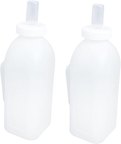 ORFOFE Lamb Milk Bottle Handled Calf Nursing Bottle Food Grade Silicone Portable for Kittens Puppies