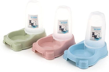 Cat Bowls and Dishes Pet Bowls Pets Automatic Drinking Water Feeder Plastic Pet Tableware Dog Bowl Cat Bowl Blue