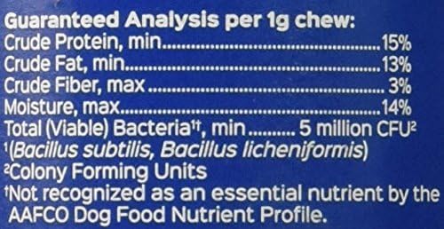 Probios for Dogs Soft Chews, Probiotics for Dogs, Daily Supplement for Gut Health, Digestion & Immune Support, Small Breeds, 4.23oz