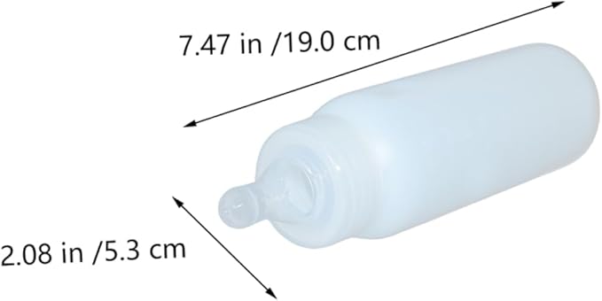 Angoily Cow Pig Milk Bottles 3pc Sheep Nursing Feeding Bottles Livestock Feeders Silicone Nipple