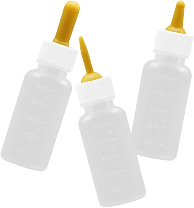 Toddmomy 3pcs Pet Feeding Bottles Kitten Milk Bottles Kit for Household Pet Nurser Small
