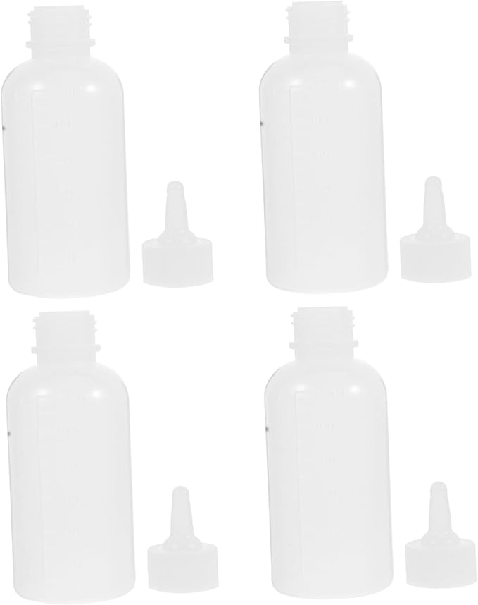 4pcs Silicone Pet Nursing Bottles for Kitten Formula Milk Replacer Easy Clean Reusable Cat Bottle Caps