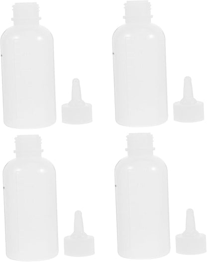 4pcs Silicone Pet Nursing Bottles for Kitten Formula Milk Replacer Easy Clean Reusable Cat Bottle Caps