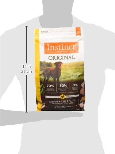 Instinct Original Dry Dog Food, Raw Coated Kibble, High Protein, Grain Free Recipe- Chicken, 4 lb. Bag