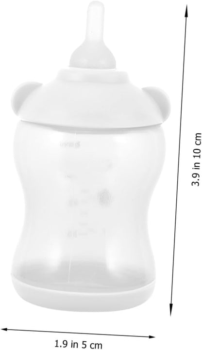 Silicone PET Nursing Bottle for Kittens and Puppies Leak-Proof Milk Feeder 100% Food-Grade Material Portable Feeding Bottle for Small Animals