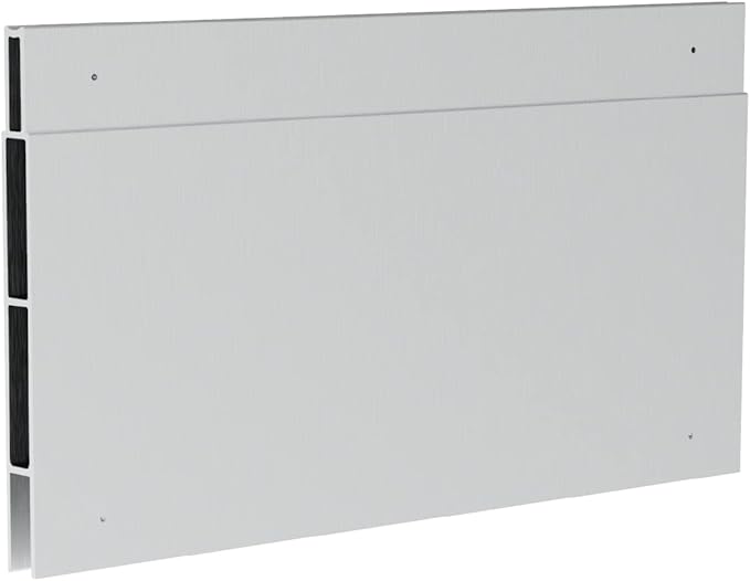 Hakuna Pets Patio Pet Door 3.9” Height Extension, Fits Screen Insert Panel for Small Doors, Silver
