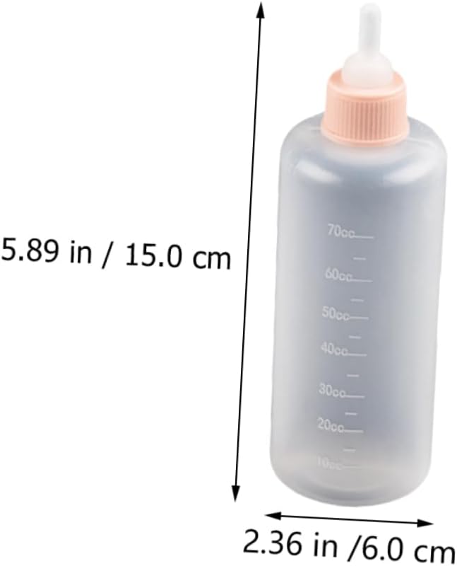 BESPORTBLE 12pcs Dog Products Pet Feeding Bottles Pacifier Silicone Breeding Bottles Milk Replacer for Puppies Safe and Easy to Use