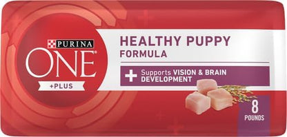 Purina ONE Puppy Food, High Protein Formula | Natural Ingredients | Added Vitamins | 8 lb Bag | Pack of 2