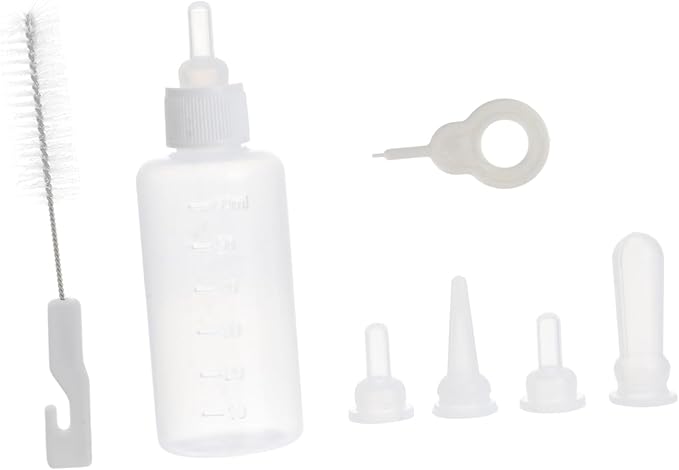 BESPORTBLE 6sets Pet Nursing Bottle Milk Feeding Bottles for Pets Safe Material Portable Design for Cats and Dogs Easy Scale for Precise Feeding