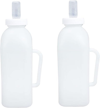 2pcs Calf Feeding Bottles Milk Container for Kittens Puppies and Animals Easy to Hold Lightweight Soft Design for Convenient Pet Nursing