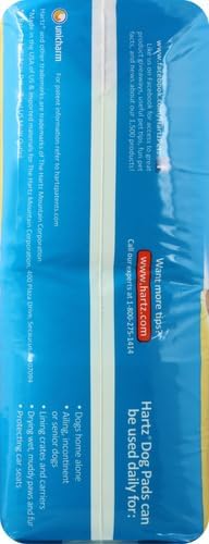 Hartz Home Protection Super Absorbent Odor Eliminating No Leaks Dog Pads,50 Count (Pack of 3)