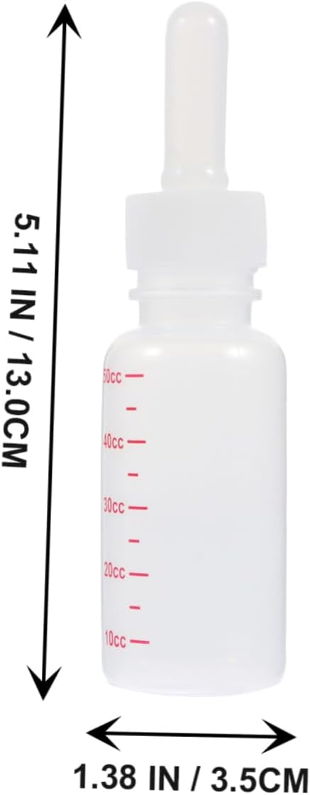 Pet Nurser Bottles Dog Bottle for Nursing 3 Pack Kitten Milk Replacement Liquids Portable Lightweight Nursing Flasks