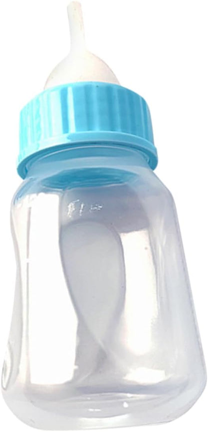2PCS Kitten Nursing Bottles Silicone Nipples PET Feeder for Kittens and Puppies Milk Container for Newborns Easy to Use