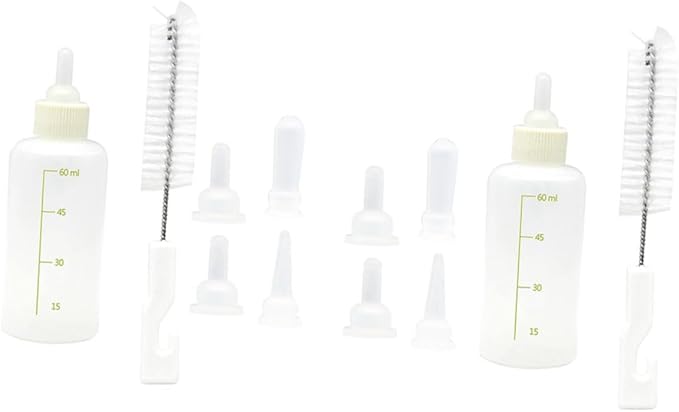BESPORTBLE 6sets Pet Nursing Bottle Milk Feeding Bottles for Pets Safe Material Portable Design for Cats and Dogs Easy Scale for Precise Feeding