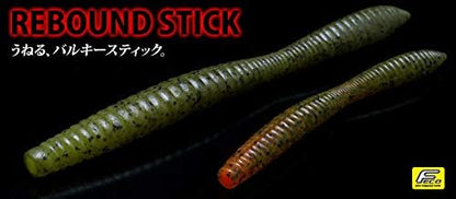 depusu Worm Rebound 5 Stick Worm (♯ 136B Bath CH/Blue Flakes 5/)