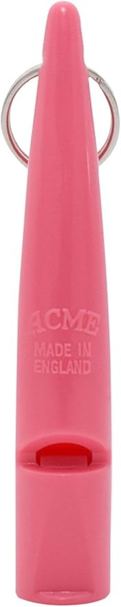 ACME 210.5 Professional Dog Training Whistle with Lanyard. BPA-Free Plastic. 90 dBA. Standardized 5700Hz Frequency for Smaller Dogs. Weatherproof. Made in The UK (Honeysuckle Pink)