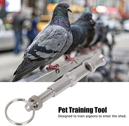 HEEPDD 2Pcs Dog Whistles, Stainless Steel Ultrasonic Whistle for Dog Pigeons Doves Training and Behavior Aids