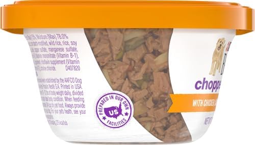 Purina Beneful Freshly Prepared Blends Wet Dog Food With Chicken, Carrots, Peas and Wild Rice - (Pack of 8) 10 oz. Tubs