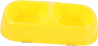 Practical Double-Design Pet Bowl Dog Feeder Dog Food Container for Indoor Outdoor