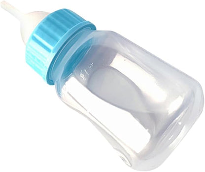 Levemolo 2pcs Cat Milk Bottle for Newborn Kittens and Puppies Manual Feeder with Silicone Nipple Safe and Odorless Small Pet Feeding Bottles for Hand-Feeding and Controlling Food Intake