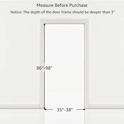 unipaws 86" High Extra Tall Cat Gate, Auto Closing and No Drilling Safety Gate for Doorway Hallway Stairs, Cat Dog Proof, Fit for 35"-38" Wide Opening, Indoor Use, White